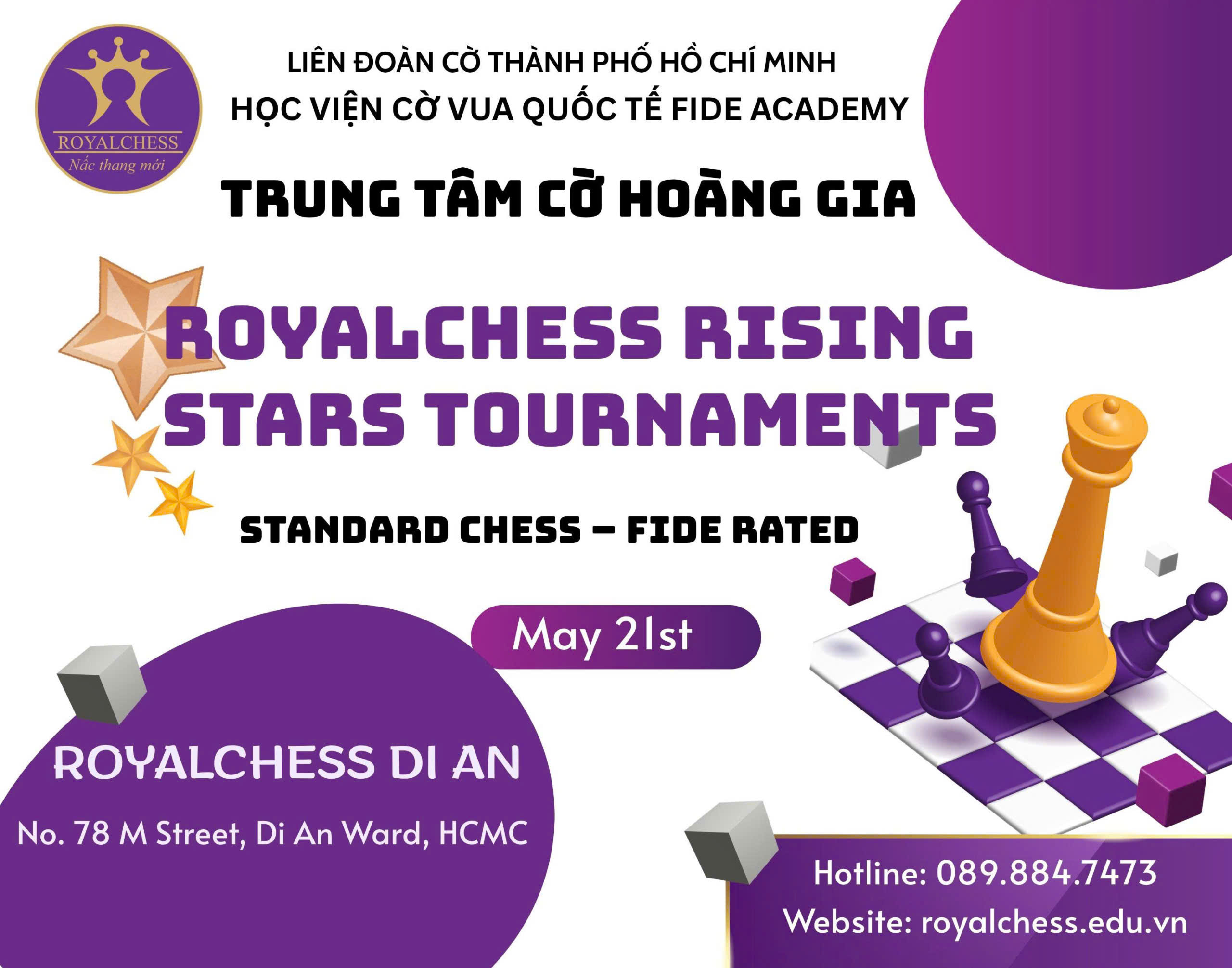 ROYALCHESS RISING STARS TOURNAMENTS Cờ Tiêu Chuẩn – Lần 1 – Năm 2026