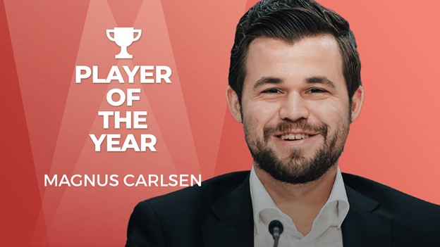 Magnus Carlsen giành Giải thưởng Kỳ thủ của năm từ Chess.com