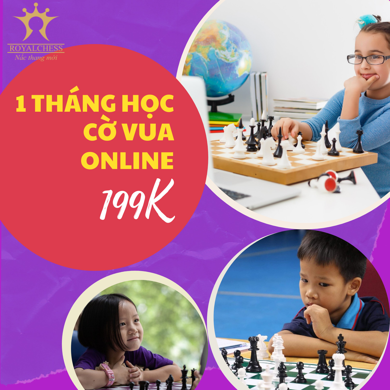 1 th&aacute;ng học cờ online chỉ 199k